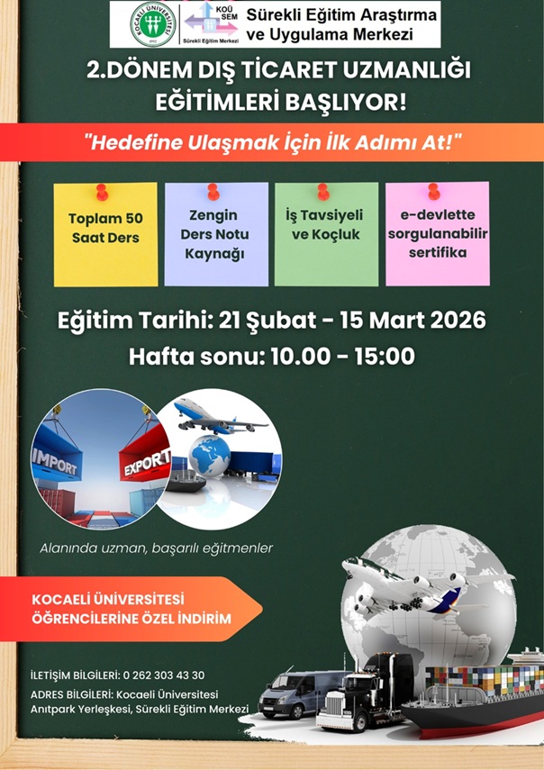 DIŞ TİCARET UZMANLIĞI